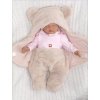 chlupackova zavinovacka s kapuci a nozickama z z medvidek pudrove ruzova
