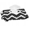 pouzdro obal na vlhcene ubrousky zig zag cerna bila