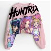 Dětské mikina - CROP TOP s 3D potiskem KPop Demon Hunters