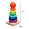 Montessori dřevěné hračky - stohovatelná věž (SKLAD)