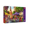 Puzzle Premium Plus - Čajový čas: Květinový trh, Paříž 1000 dílků 68,3x48cm v krabici 40x27x6cm
