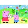 Puzzle Prasátko Peppa/Peppa Pig Zábava s přáteli 33x22cm 60 dílků v krabičce 21x14x4cm
