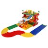 Garáž servis 3 patra + dráha 1,5m + 2 auta plast v krabici 59x40x15cm Wader
