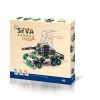 Stavebnice SEVA ARMÁDA Bojová vozidla plast 436 dílků v krabici 35x33x5cm