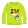 Chlapecké triko Tlapková Patrola - dlouhý rukáv (limetkové)