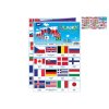 Pexeso papírové Vlajky společenská hra 32 obrázkových dvojic 21x30cm