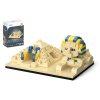 Stavebnice mini KOCO Pyramida a sfinga plast 410 ks v krabičce 13x16,5x7cm