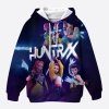 KPop Demon Hunters dětská mikina s 3D potiskem (Huntr/x)