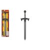 Meč rytířský plast 61cm na kartě 19x70cm