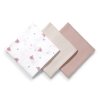 muselinove super mekke plenky 3ks 70x70cm pudrova