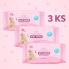 vyhodne baleni 3x vlhcene cistici ubrousky 99 voda 60ks