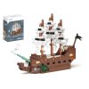 Stavebnice mini KOCO loď Bludný Holanďan plast 320ks v krabičce 11x15x6cm