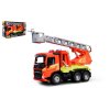 Auto hasiči s žebříkem Volvo Worxx plast 48cm 1:15 v krabici 50x30x20cm