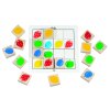Baby sudoku logická hra dřevo 25ks v krabičce 15x15x4cm