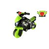 Odrážedlo motorka zeleno-černá plast na baterie se světlem se zvukem v sáčku 36x53x74cm
