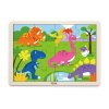 Dřevěné puzzle 16 dílků - dinosauři
