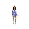 Barbie Deluxe modelka - Modré šaty JFP42
