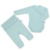 2-dílná kojenecká souprava New Baby Stripes ledově modrá (Barva Modrá, Velikost 80 (9-12m))