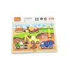 Dřevěné puzzle 24 dílků - stavba