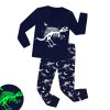 Boys Excavator Cartoon Pajamas Sets Kids Pyjamas Glow in the Dark Baby Pajamas Sets Kids Pijamas 9