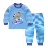 2019 New Kids Boys Girls Pajama Sets Cartoon Print Long Sleeve Cute T Shirt Tops with 4
