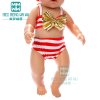 Fashion doll clothes for 43cm toy new born doll accessories and american doll unicorn outfit Swimsuit 5