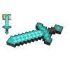 Minecraft Diamantový meč pěnový 43cm na kartě