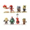 Vtipné figurky hrdinů Avengers, sada 8 kusů