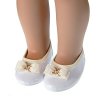 New Bow knot Doll Shoes 43cm MIni Cute Pu Leather Shoes Fit 18inch American Baby Doll 1