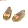 New Bow knot Doll Shoes 43cm MIni Cute Pu Leather Shoes Fit 18inch American Baby Doll 5