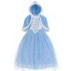 Girls Cinderella Princess Dress Elegant Blue Frocks For Summer Evening Prom Kids Dress Up Formal Party 8