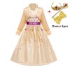 Summer Snow Queen Girls Dress Anna Elsa 2 Cosplay Costume Kids Halloween Princess Dress Fancy Children 7
