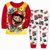 Hot Selling Baby Boys Toddler 2PCS Set Super Mario Sleepwear Nightwear Pajamas Set 1 7Y 1