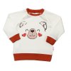 Baby Nellys Kojenecká tepláková souprava Teddy, dvojí zap. u krku - smetanová (Velikost koj oblečení 74 (6-9m))