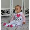 Body dlouhý rukáv Baby Nellys, I love mom & dad, holka (Velikost koj oblečení 62 (2-3m))