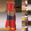 ZANZEA dámské letní patchwork dlouhé maxi šaty