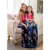 1 Mother Daughter Dresses Outfits Sleeveless Long Dress Mom And Daughter Dress Girls Mother And Me Dress (2)