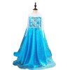 16 Girls Elsa Princess Dress Kids Flower Costume Set Snow Queen 2 Elza Children Birthday Halloween Party