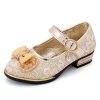 1 New Summer Girls Leather Shoes Children Girls Baby Princess Bowknot Slip on Sneakers Pearl Diamond Single
