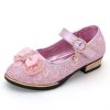 0 New Summer Girls Leather Shoes Children Girls Baby Princess Bowknot Slip on Sneakers Pearl Diamond Single