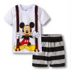 10 2018 Baby Pajamas Summer Baby Kids Sleepwear Pajamas Short Sleeve Pajamas Shirt Short Pants 2PCS Sets