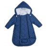 Kombinézka s kapucí do autosedačky, kočárku Lux Baby Nellys ®prošívaná - granát (Velikost koj oblečení 56 (1-2m))