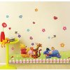 Cartoon Children Room Trees And Bear Pattern Wall Stickers Height Measure For Kids Room Children Nursery 992