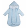 Kombinézka s kapucí do autosedačky, kočárku Lux Baby Nellys ®prošívaná - modrá (Velikost koj oblečení 56 (1-2m))
