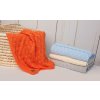 luxusni bavlnena pletena deka decka cube 80 x 100 cm orange