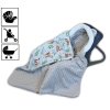 baby nellys bavlnena oboustranna decka 3v1 s minky a kozesinkou 90x90 cm srnky