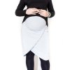 Těhotenská sukně Be MaaMaa - KALIA sv. šedá (Velikosti těh moda XS (32-34))