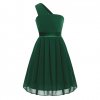 2 iEFiEL flower princess girl Chiffon dress kids teenagers clothes Christmas party dresses performance Prom Formal Party