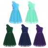 3 iEFiEL flower princess girl Chiffon dress kids teenagers clothes Christmas party dresses performance Prom Formal Party (1)