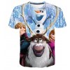 4 Kids Girl Anna 2 Elsa Print T Shirt Summer Baby Cotton Tops Toddler Tees Clothes Children